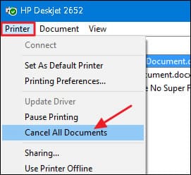 Cancel all documents