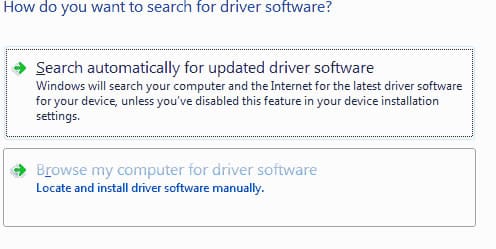 Select Browse My Computer