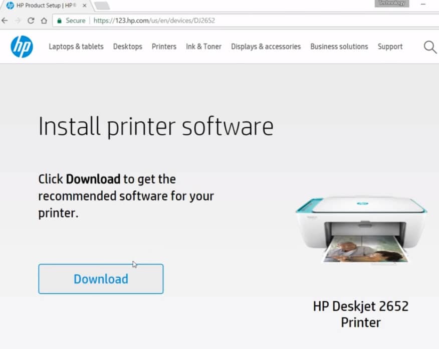 downloading the printer software
