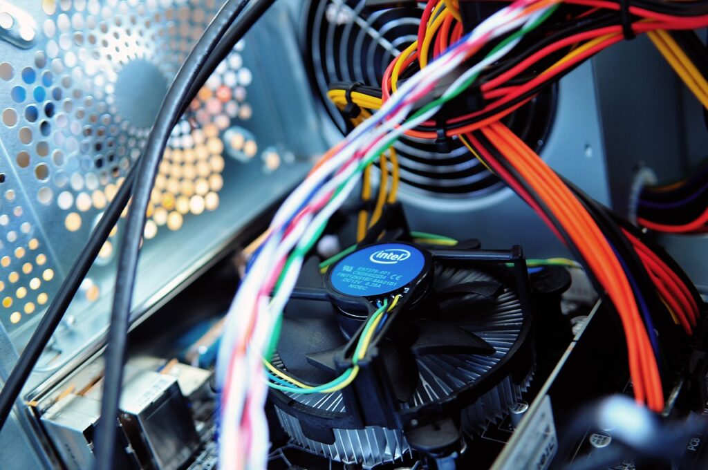 Computer Fan and Wiring