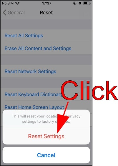 iphone reset