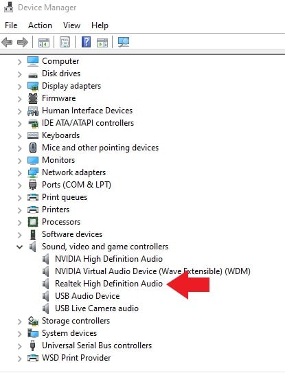 Realtek High Definition Audio driver