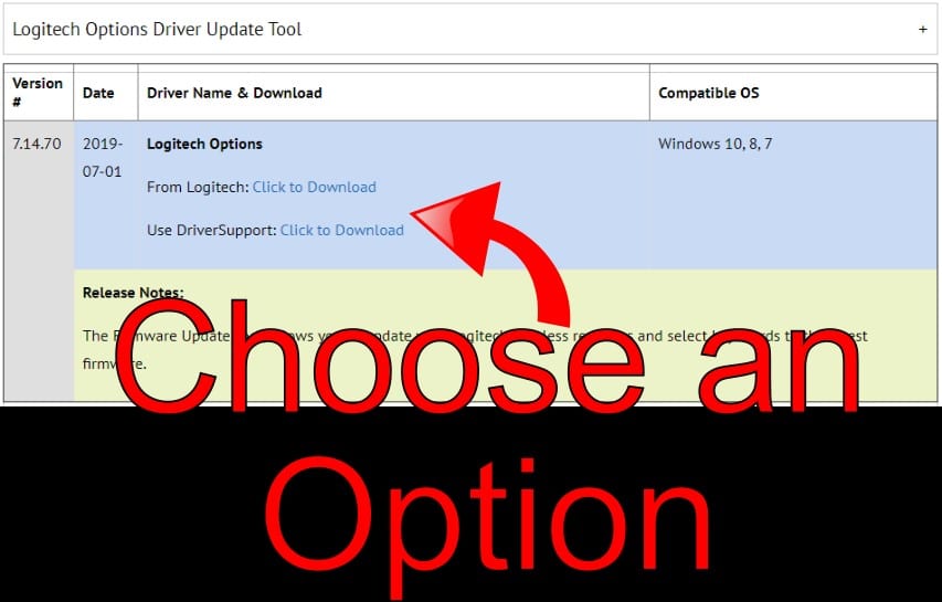 Choose Download Option