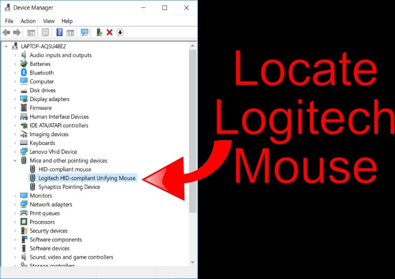 Locate Logitech Mouse