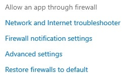 Allow an App Through Firewall