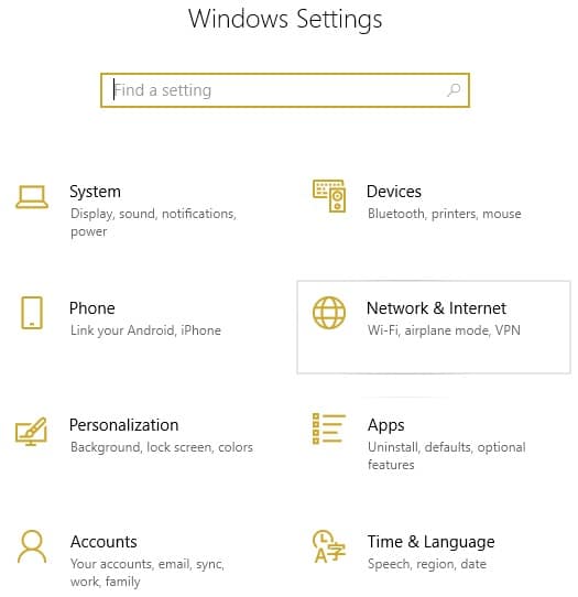 Windows Settings