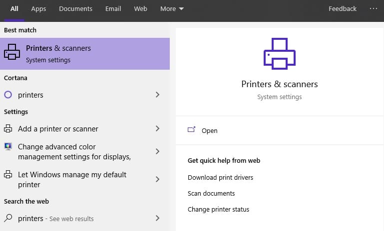 Check Printer Driver Settings