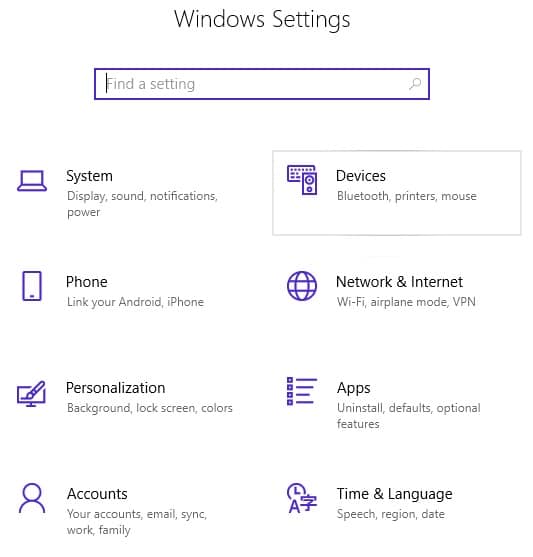 Windows Settings