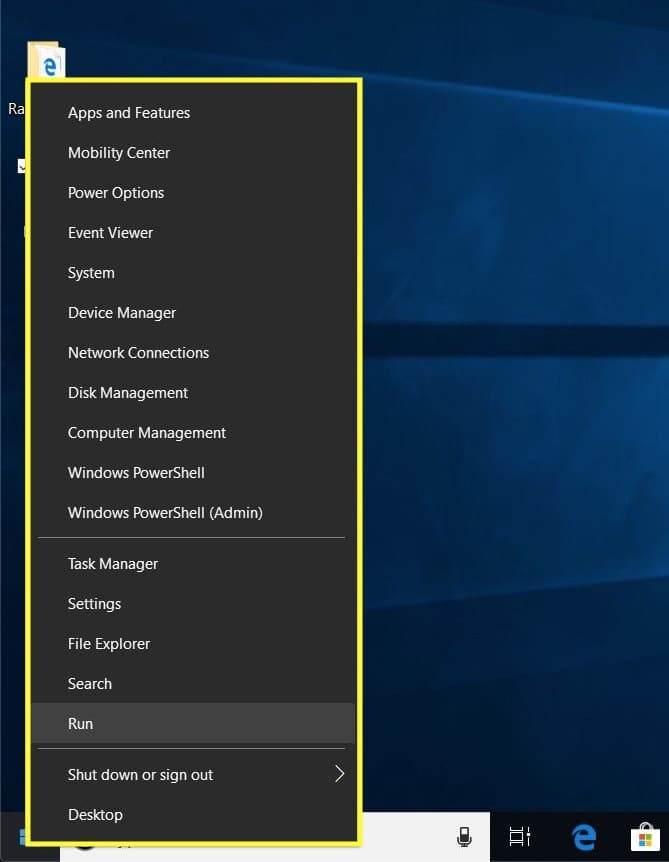 Optional Start Menu