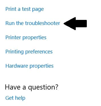 Run the troubleshooter