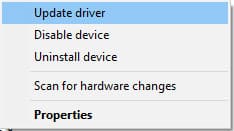 update printer driver