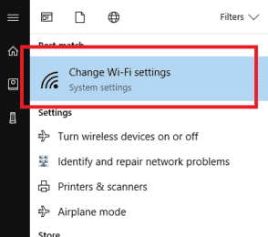 change wifi settings for windows 10