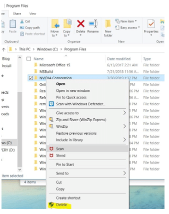 remove program files
