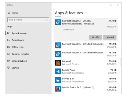 remove unused applications