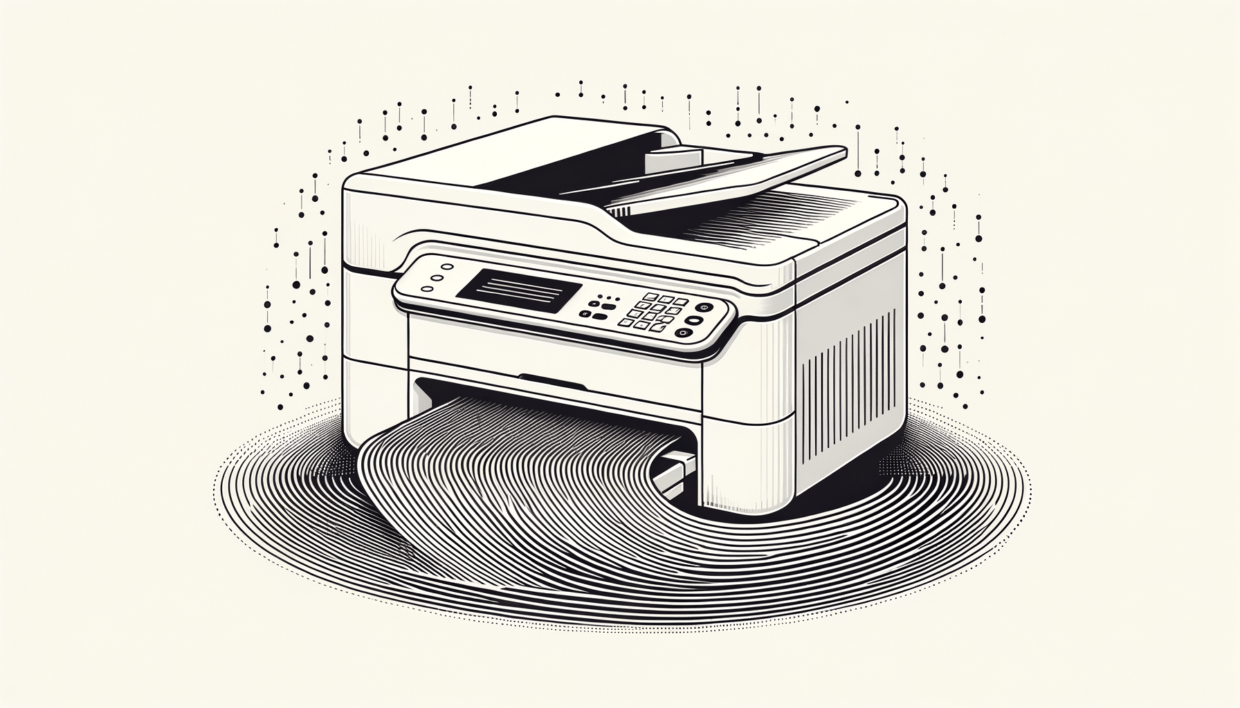 Brother HL-L2350DW printer with update symbols showcasing performance enhancement