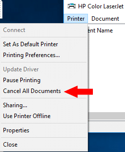Cancel All Documents