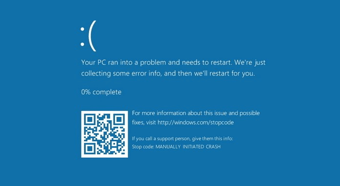 blue screen of death